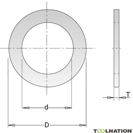 CMT 299.211.00 Reduceerring 15,87 x 30 x 1,4 - 1