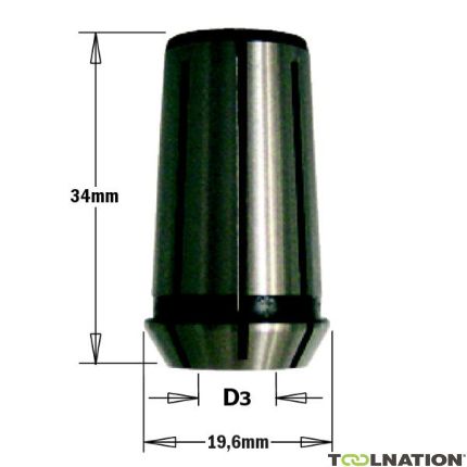 CMT 796.920.00 Spantang voor bovenfrees 34 mm, D3=12 - 1