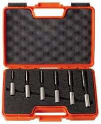 CMT 160.001.10 ( Ø 13 mm ) Set gespiraliseerde langgatboren met spaanbrekers 6 stuks links