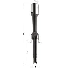 CMT 166.220.11 Slotkastenfrees 11mm, schacht 12 x 1mm