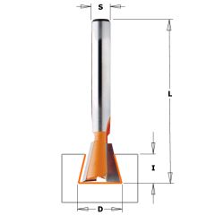 CMT 918.127.11 12,7 mm Zwaluwstaartfrees schacht 8 mm