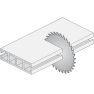 CMT 283.064.09M Zaagblad met links/rechts trapezium vertanding zeer fijn 220 x 30 x 64T - 2